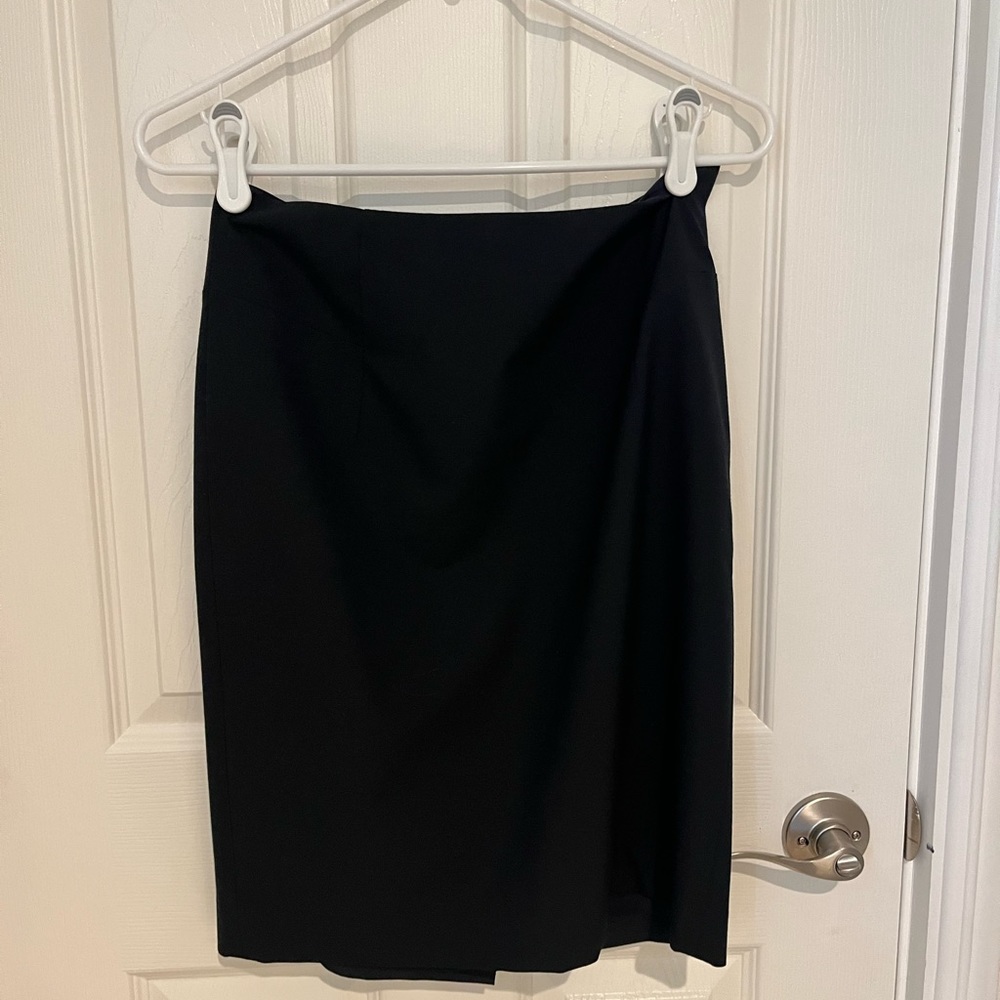 Halogen Black Pencil Skirt Size 6 Petite